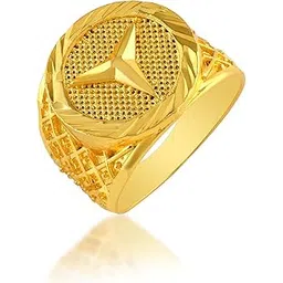 memoir Brass Micron 1 Gram Gold stylish desiger Fashion Jewellery Finger ring for Men wedding engagement marriage jewellery (ORDM3779)-picture-39