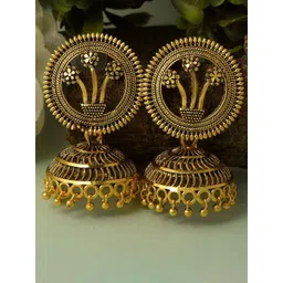 MEMOIR Classic Jhumkas Earrings-picture-41