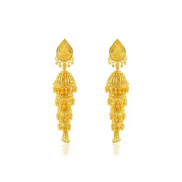 MEMOIR Gold-Plated Dome Shaped Jhumkas-picture-28