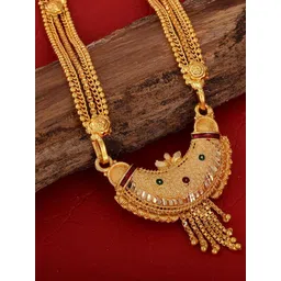 MEMOIR Gold-Plated Stone Studded Necklace-picture-33