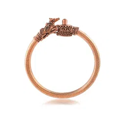 MEMOIR Unisex Brass Antique Copper-Plated Kada Bracelet-picture-24