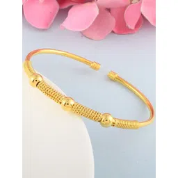 MEMOIR Unisex Brass Gold-Plated Kada Bracelet-picture-10