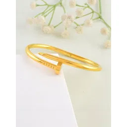 MEMOIR Unisex Gold-Plated Kada Bracelet-picture-35