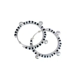 MEMOIR Unisex Kids 2 Brass Antique Silver-Plated Kada Bracelet-picture-19