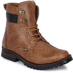 Men Lace-Up Boots Synthetic Shoes-picture-56