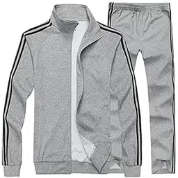 Men TrackSuit/winter cotton fleece/front zipper/four pockets/-picture-18