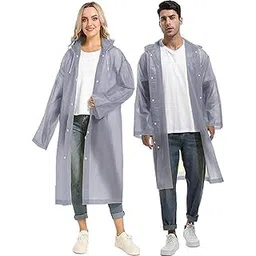 Men&Women Polyester Long RainCoat Pocho Barsaati with Adjustable Cap and Cover (Pack of 1)-picture-23