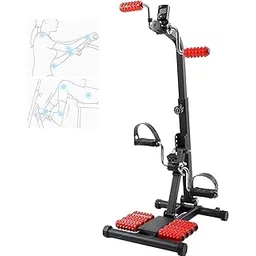 Meneflix Stepper Adjustable Mini Fitness Exercise Machine Cardio Exercise Trainer Twisting Action with Handles - Easy to Assemble Fitness Equipment-image-0