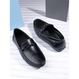 MENGLER Men Leather Slip-On Round Toe Loafers-picture-41