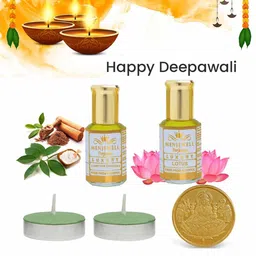 menjewell Attar Gift Hamper For Men and Women| Long Lasting Fragrance For Unisex| Gifting Option For all Occasion| Gift Pack| Traditional Diwali Gift For Family image 3