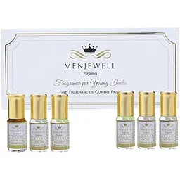 menjewell Attar Gift Pack Of 6| Attar Combo| Floral, Sandalwood Attar| Attar For Men And Women| Gift For Him| Gift For Her|(Floral, Sandalwood Fragrances) 18ML (6 * 3ml)-picture-28