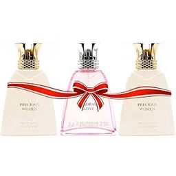 menjewell Premium Perfume Gift Set 3x100 ml for Women with Precious Women and Floral Love Perfume|Floral, Fruity Long Lasting EDP Fragrance Scent-picture-30