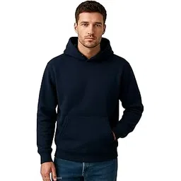 Men’s 280 GSM Solid Hoodie | Regular Fit Premium Sweatshirt for Winter | Plain Travel Hudi for Boys & Men-picture-13