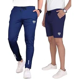 Men's Blend Shorts with Stylish Design Comfortable and Versatile Track Pant Combo Pack (Neavy Blue-XXL)-picture-21