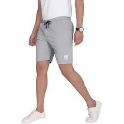 Men's Blend Shorts with Stylish Design, Modern, Comfortable and Versatile Active Sports Wear (Air Force (Light Grey-XL)-picture-15