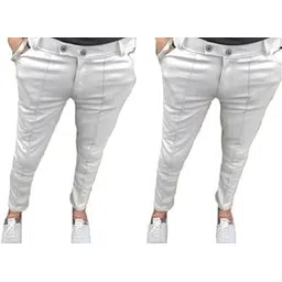 Men’s Casual Bottoms for All-Day Comfort(Combo Pack of 2) White XL-picture-40