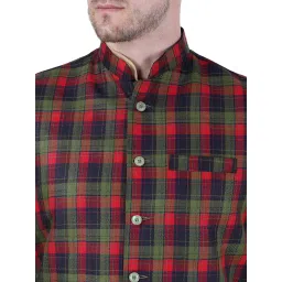 Men's Checkered Nehru Jacket image 4