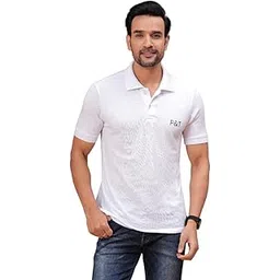 Men's Classic Polo T-Shirt, Black, Short Sleeve with P&T Logo-picture-44