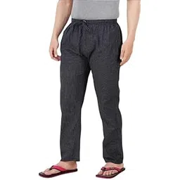 Men's Cotton Casual Style Pyjama Set | Pyjama Bottom wear Full Length (Pack Of 1) (Black)-picture-51