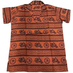 Men’s Cotton Henley Kurta with Short Sleeves | Soft & Comfortable Casual Wear Kurta for Daily Use | Printed Solid Color Regular Fit Top with Button Neck Design-picture-13