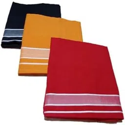 Mens Cotton Home Wear Handloom Dhoties Color Dhoti/Kavi Mundu | Mens Temple Wear | Devotional Wear || Cotton || Combo Pack 3 || Yellow || Black || Red Color Lungies For Men Cotton-picture-28
