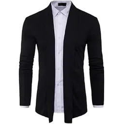 Men’s Cotton Shrug | Open Full Sleeve Shawl Cardigan for Men, Best for Casual Wear-picture-38