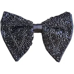 Men's designer Bow Black with Blue Accents, Formal Ethnic-picture-19