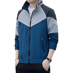 Men's Fashionable Durable Windproof Nylon Jacket | Full Sleeves & Stylish Zipper Function Jacket For Sport, Casual Outings | Cold Weather-picture-29