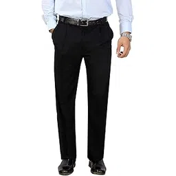 Men's Formal Black Trousers, Classic Fit-picture-15