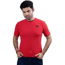 Men's Green T-Shirt with Yellow Tipping, Short Sleeves-picture-48