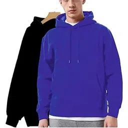 Men's Hoodies Men's Fashionable Sweatshirt Men's Black Hoodie Men's Cotton Hoodies Men's Branded Hoodies for Workouts or Running Men's (Pack of 2)-picture-30