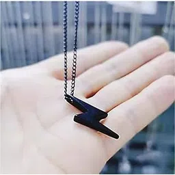 Mens Love::Everyday::Party::Wedding & Engagement Titanium Stainless Steel Contemporary F1485 Black Pendant-picture-10