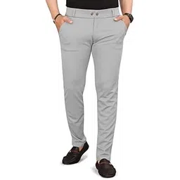Men’s Lycra Formal Trousers – Smart Fit Office Wear Pants with Elastic Waistband & Zip Fly-picture-41