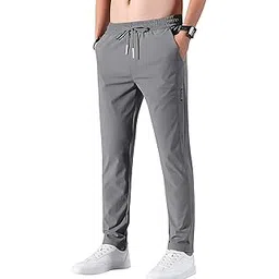 Men's Lycra Solid Jogger Pants with Pockets-picture-41