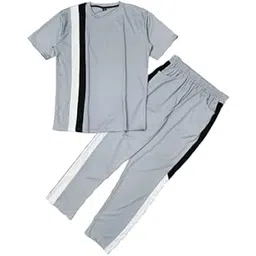 Men’s Nylon Tracksuit – tshirt-Track Pants-Dream with color GREY 43-2XL-picture-19