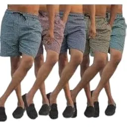 Men’s Regular Fit 100% Cotton Casual Lounge Shorts | Dual Pocket Sleep Shorts Pack of 5 (Multicolour)-picture-54