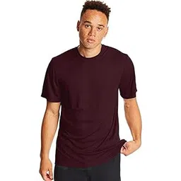 Men's Regular Half Sleeve Solid Casual T-Shirt Maroon (MEN-T-HALF-105-M_DAKSH)-picture-16