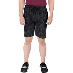 Men's Regular Printed Shorts Black-picture-33