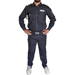 Men's Security Guard Uniform (Black Shirt & Black Trouser/Pant) with Complete Accessories Set & Labels (Size=36), EACH-picture-17