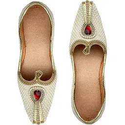 Mens Sherwani Jutti Traditional Ethnic Wedding Indian Shoes Mojari Shoes-picture-12