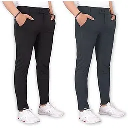 Men's Slim Fit Lycra Blend Trousers | Stylish Office Pants | Regular Fit Trousers for Men | Comfortable Men's Pants for Formal and Casual Wear-picture-31