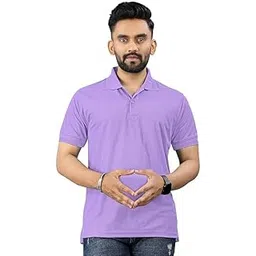 Men's Solid Polo Neck T-Shirt-picture-35