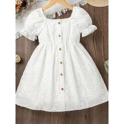 MENSBIT Puff Sleeve Fit & Flare Dress-picture-45