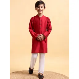 Mera Rang Boys Regular Kurta with Pyjamas-picture-11