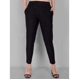 Mera Rang Women High-Rise Cotton Silk Ethnic Trousers-picture-11