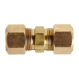 Merababa Brass Compression Tube Fitting, Union, 6.35 mm (1/4") x 6.35 mm (1/4") Tube OD-image-40