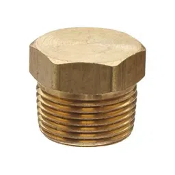 Merababa Brass Cored Hex Head Plug 3/8" Male (NPT Thread) for Pipe Fittings (Pack of 2)-image-6