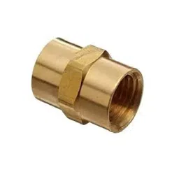 Merababa Brass Hex Coupling 12.7 mm(1/2") NPT Female (NPT Thread) for Pipe Fittings (Pack of 2)-image-19