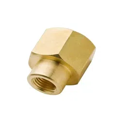 Merababa Brass Hex Reducer Coupling 1/2" x 3/8" Female (NPT Thread) for Pipe Fittings-image-5
