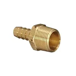 Merababa Brass Hose Nipple 1/2 Inch Hose Connection ID x 1/2 Inch Male Adapter (Pack of 5)-image-33